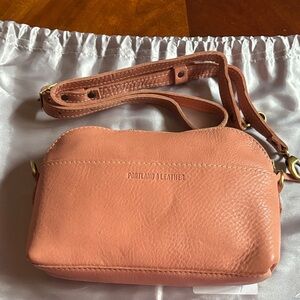 Quartz color Portland Leather eclipse Crossbody Bag